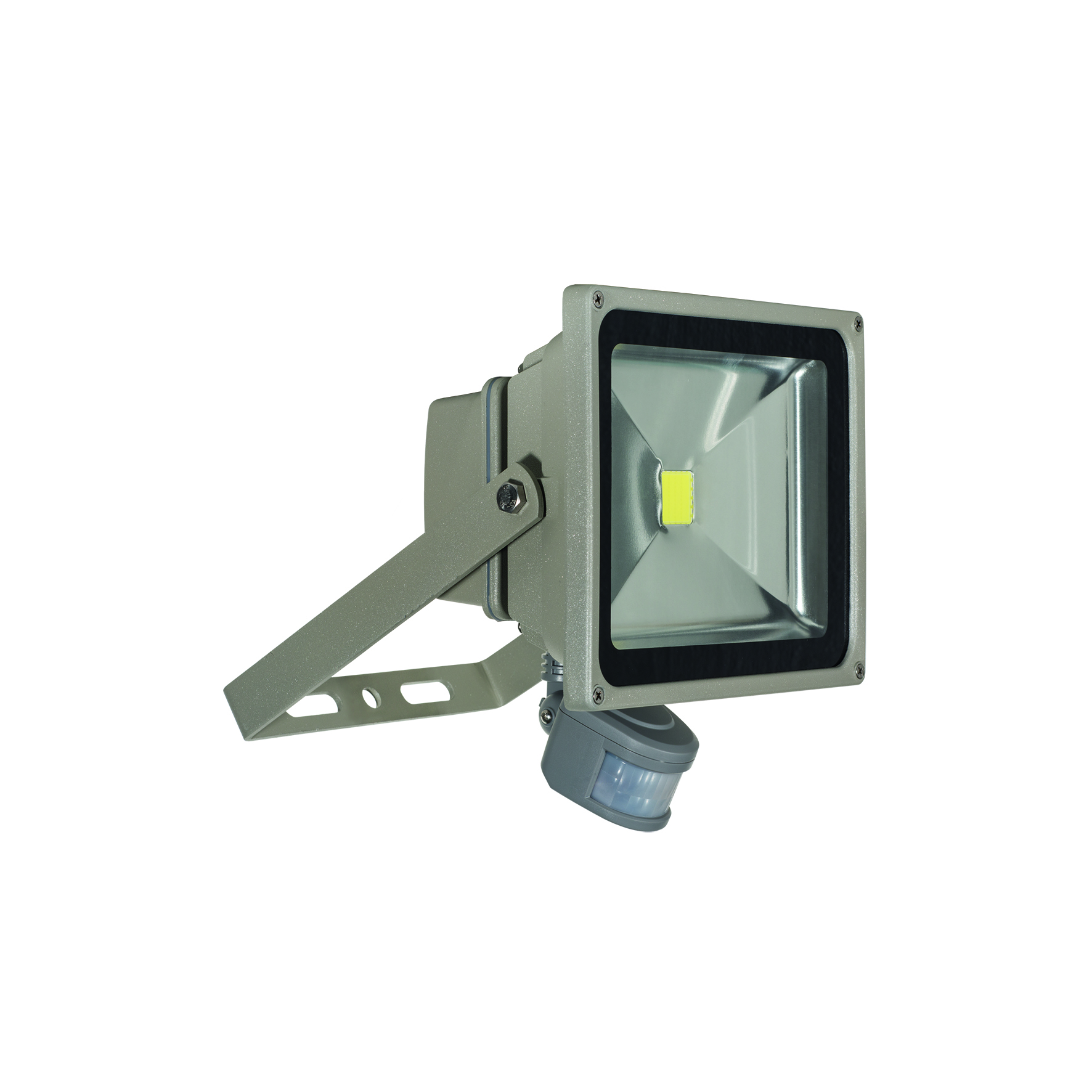 LED Floodlight Grey 100-240V 30W 6500K Sensor