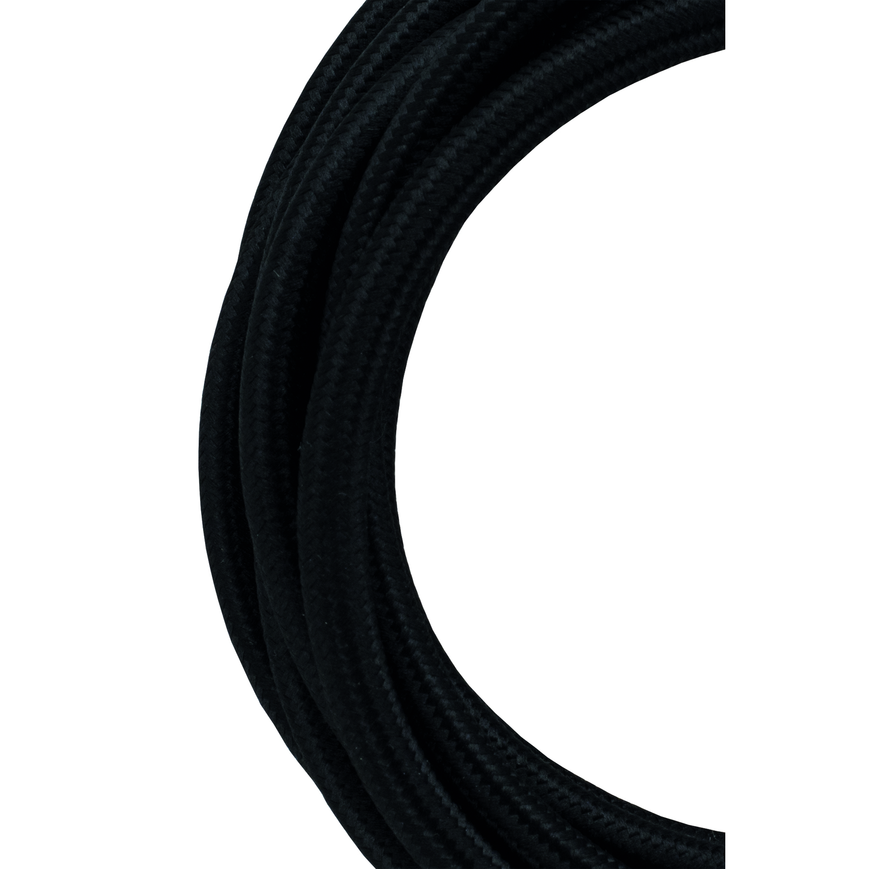 Textile Cable 3C 3M Black