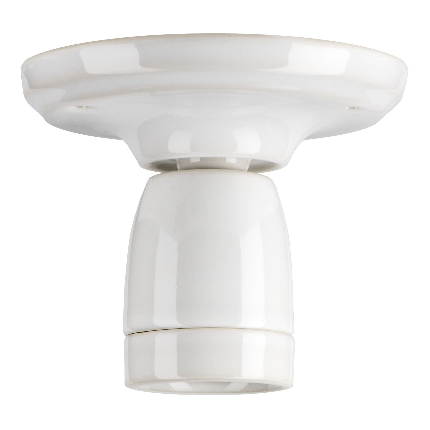 Ceiling / Wall Lamp Porcelain S E27 White