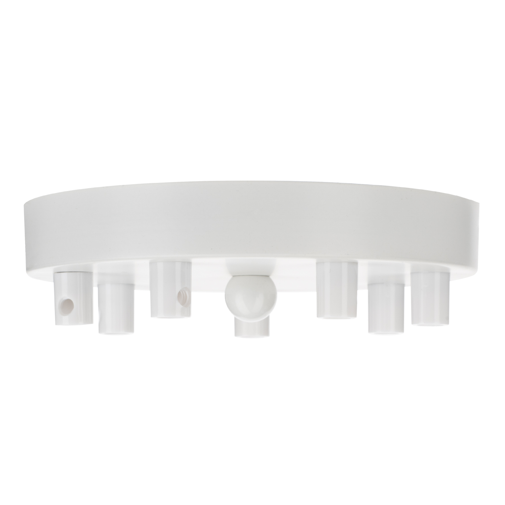 Ceiling Cup Metal White Multi-Cord 7
