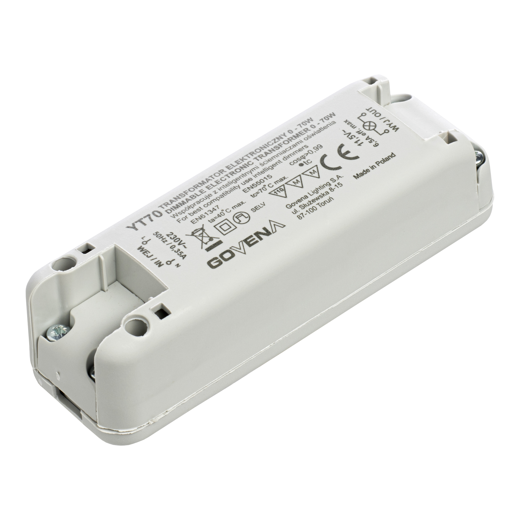 Electronic Transf. 70VA 12V/AC LED 0-30W DIM