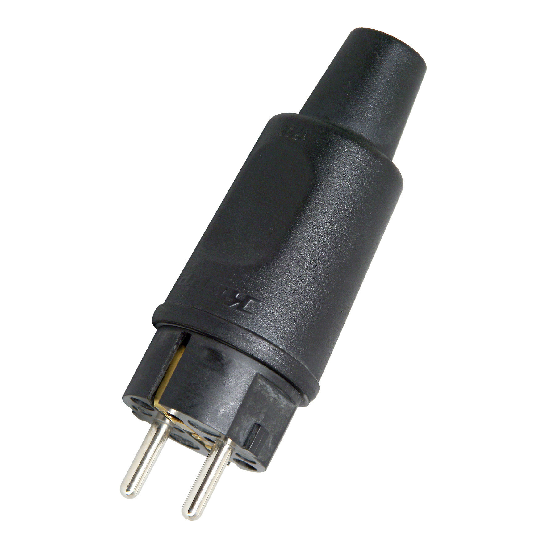 Kopp 179016004 Plug w/ground Rubber IP44 Black
