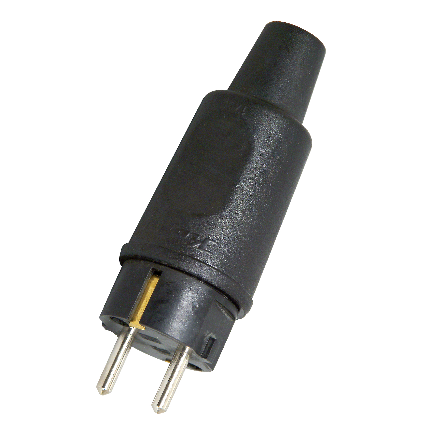 Kopp 179516009 Plug w/ground Rubber IP44 Black