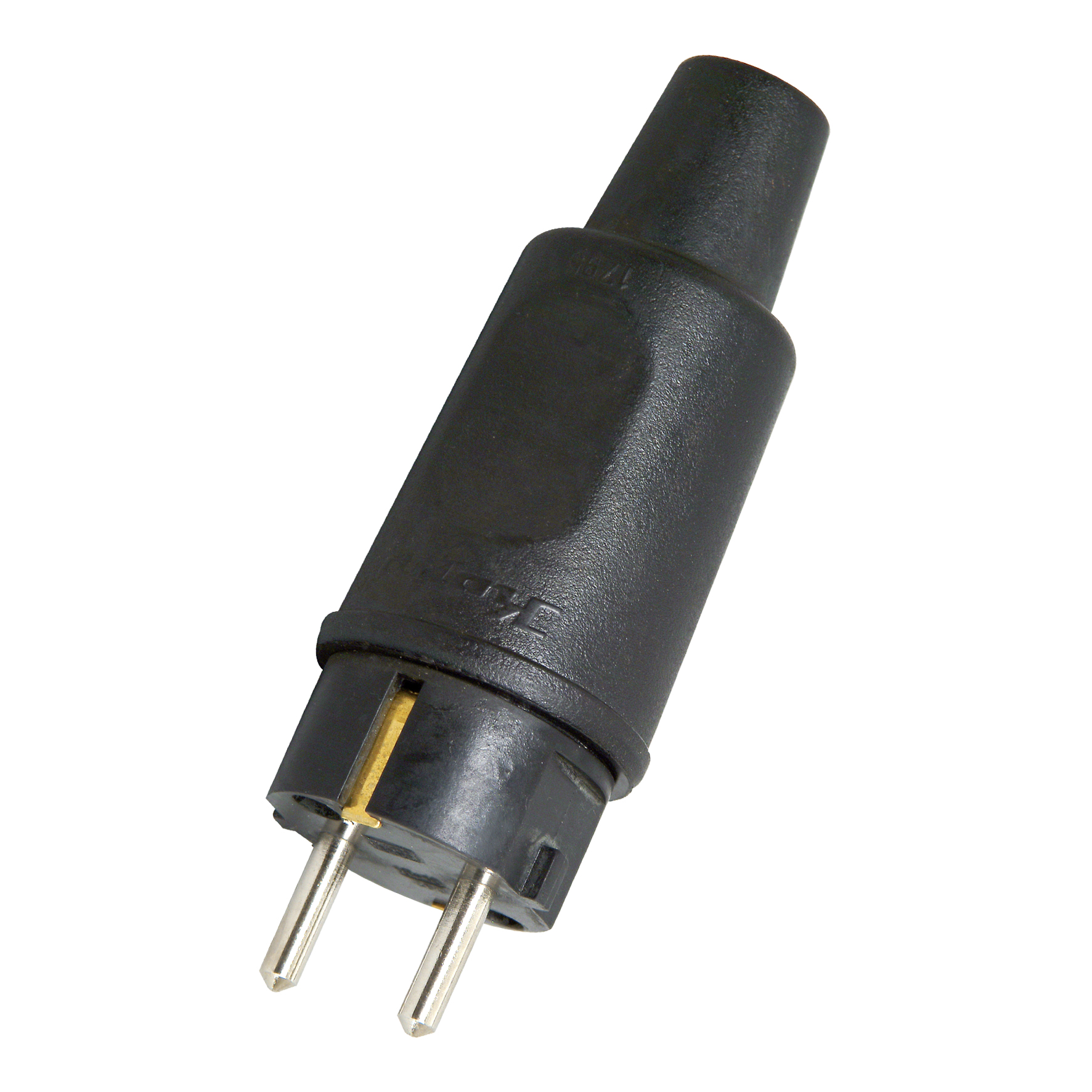 Kopp 179516054 Plug w/ground Rubber IP44 Black