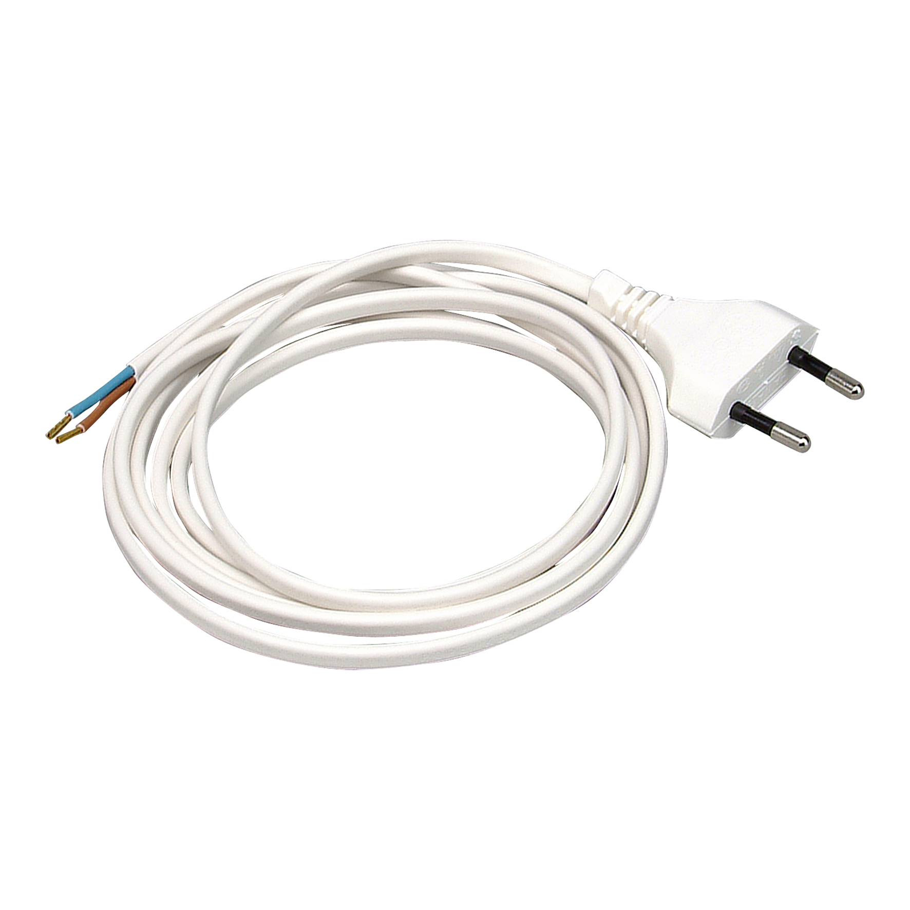 Kopp 140602094 Cable Lead 2C Euro plug 2M White