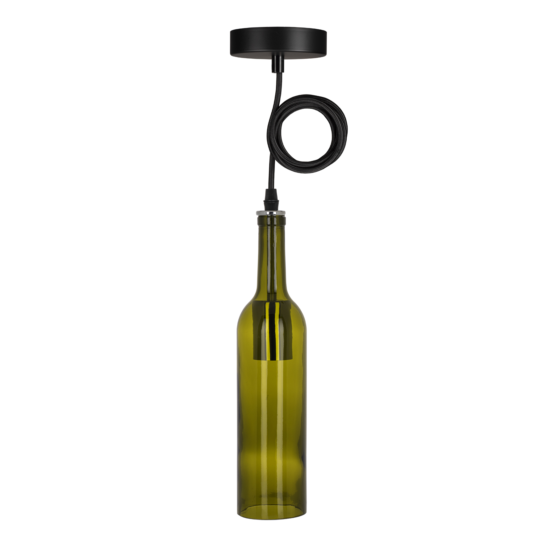 Bottle Pendant Rhone E27 Dark Green 1.5M