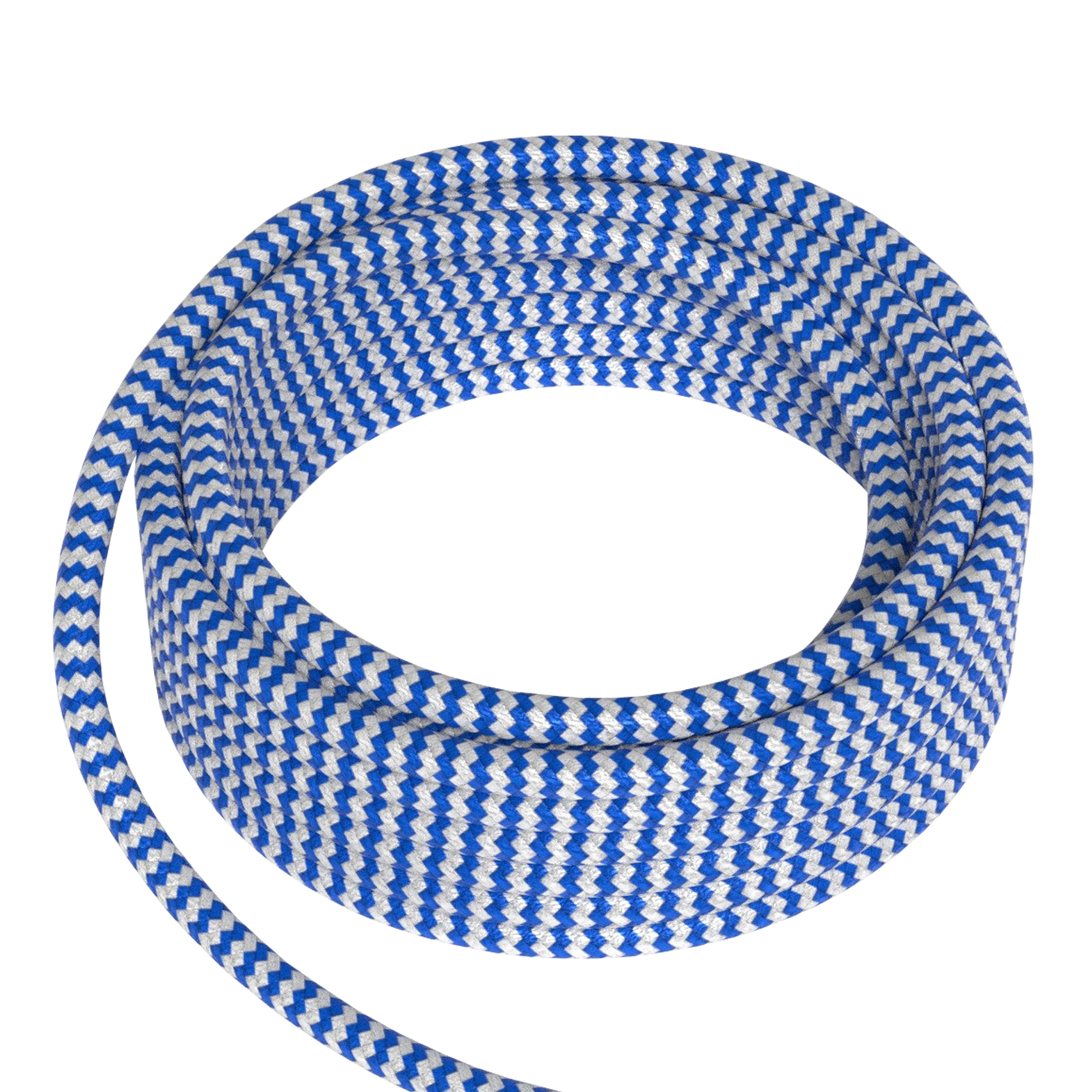 Textile Cable 2C Blue/White 3M