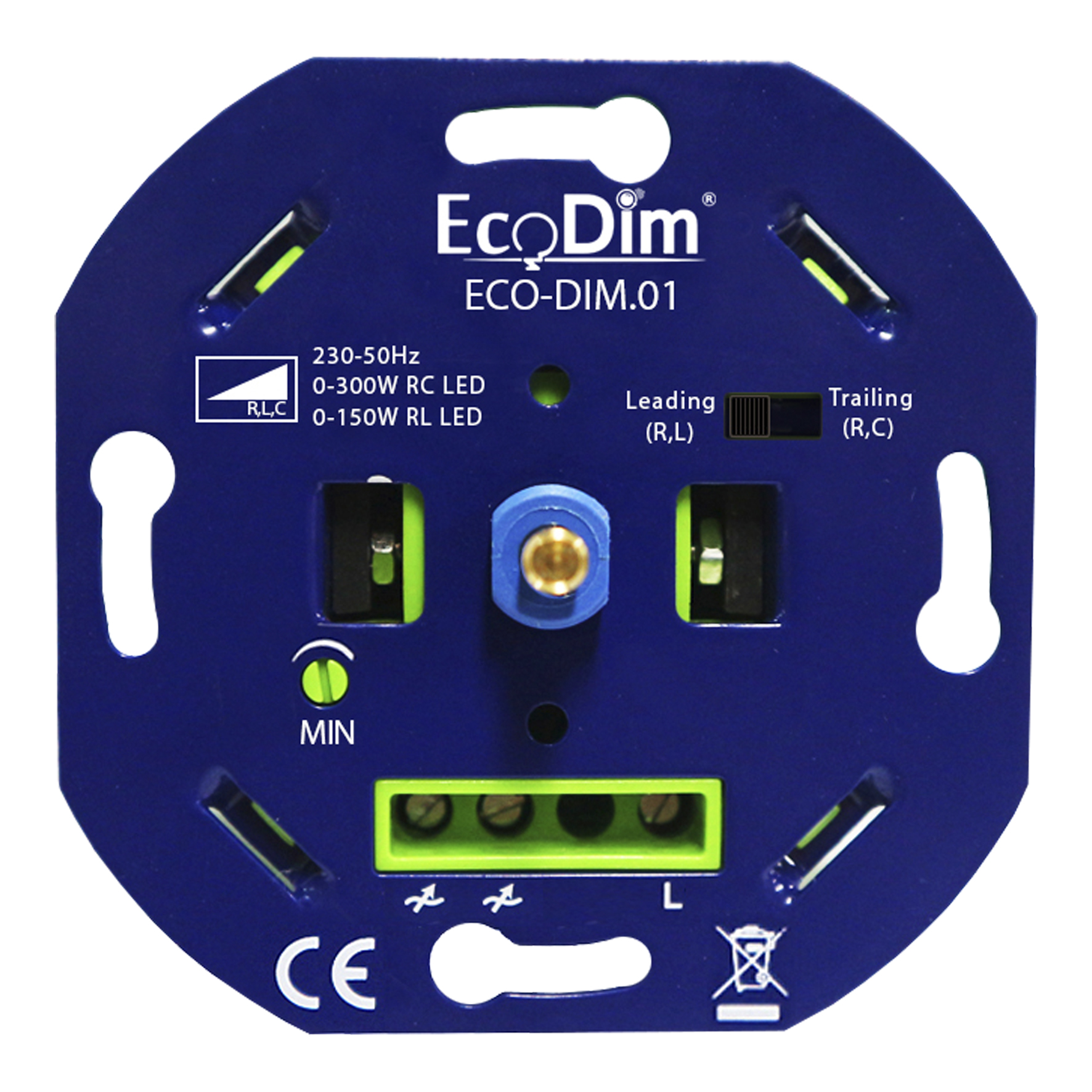 EcoDim ECO-DIM.01 LED Dimmer 0-300W PC and TE