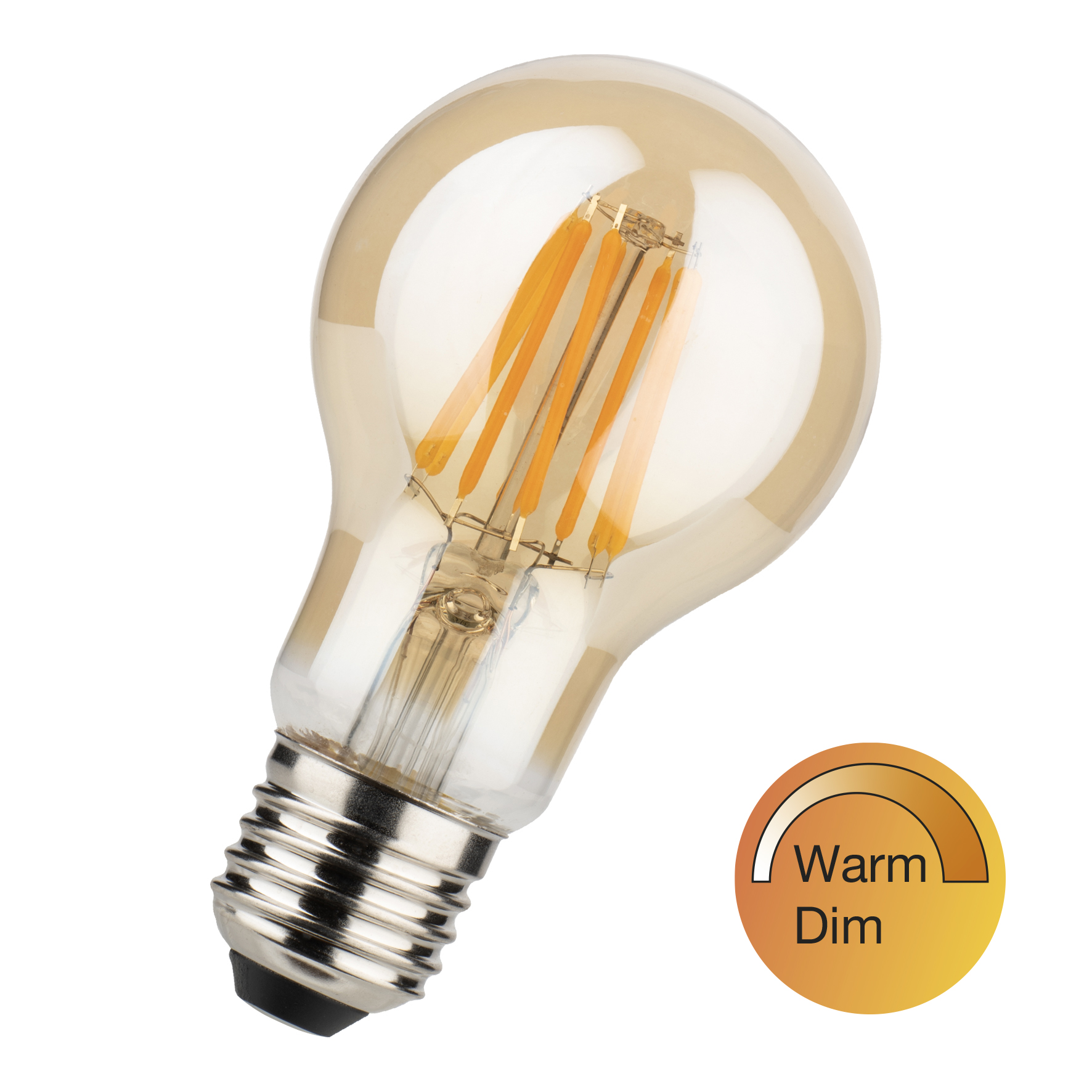 LED FIL WarmDim Basic A60 E27 4.5W (33W) 370lm 925-920 Or