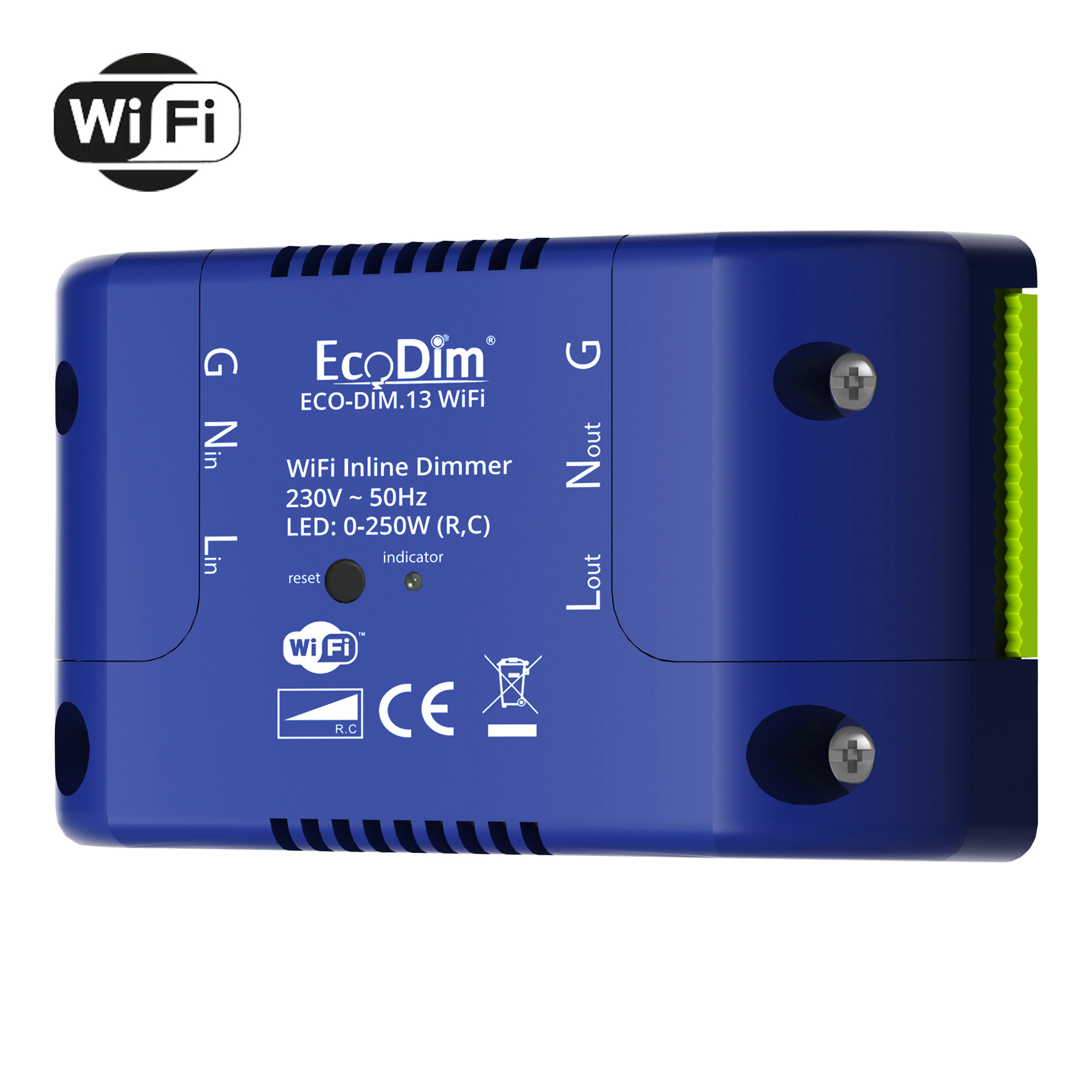 EcoDim ECO-DIM.13 Inline Dimmer WiFi 250W