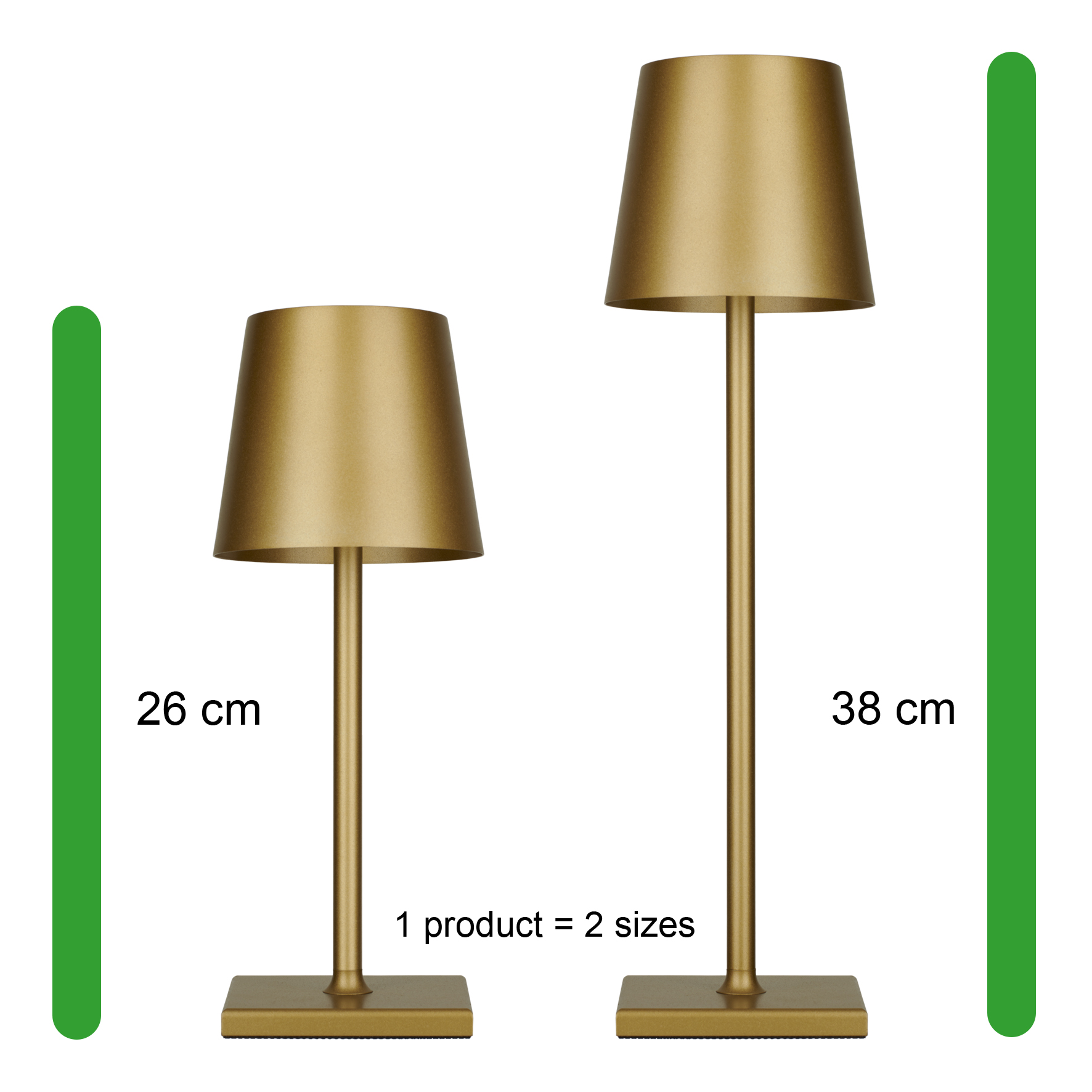 LED Table Lamp Charge&Go Gold 3.5W 2700K 210lm IP54