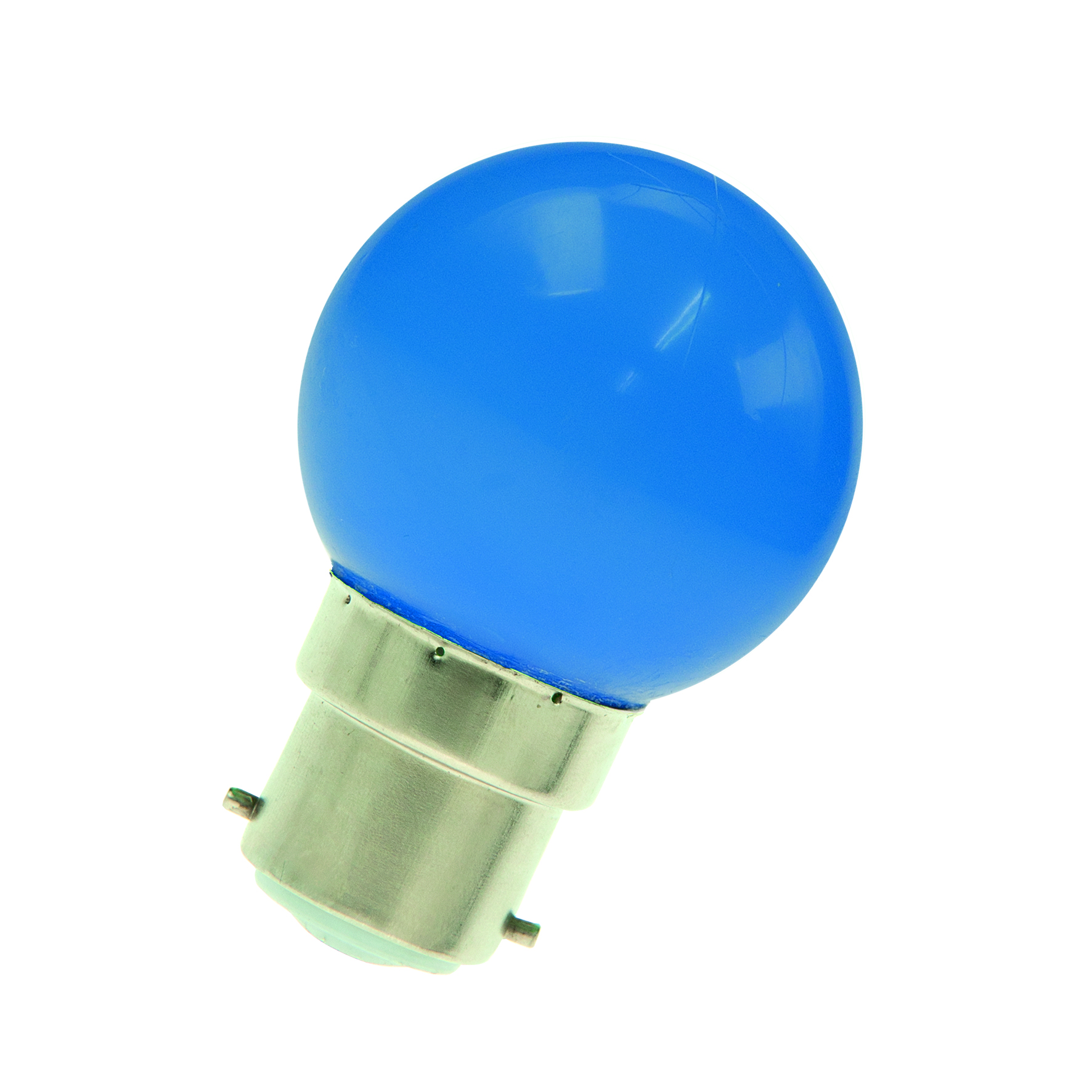EcoPack LED Party G45 B22d 1W Blau Bulk