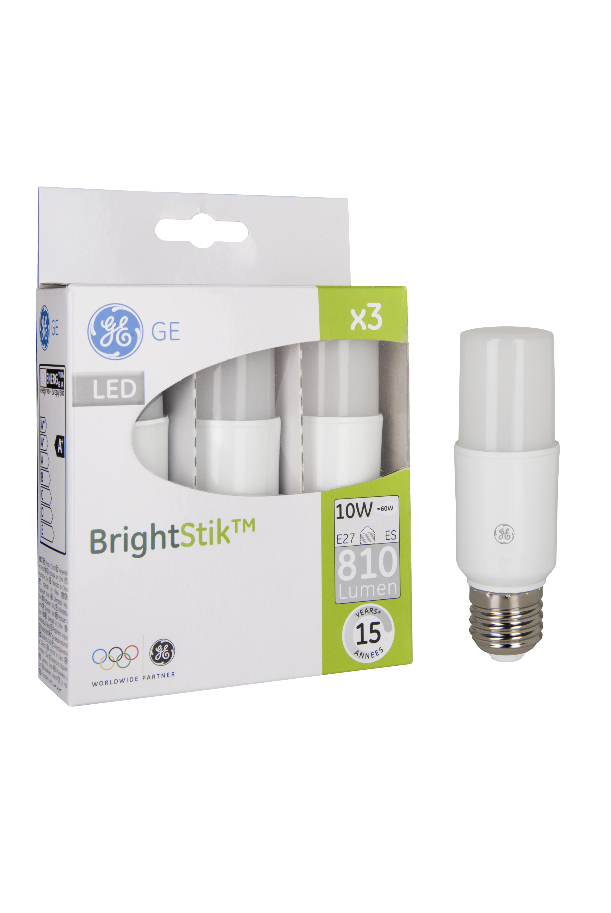 LED Bright Stik E27 100-240V 10W/830 Trio